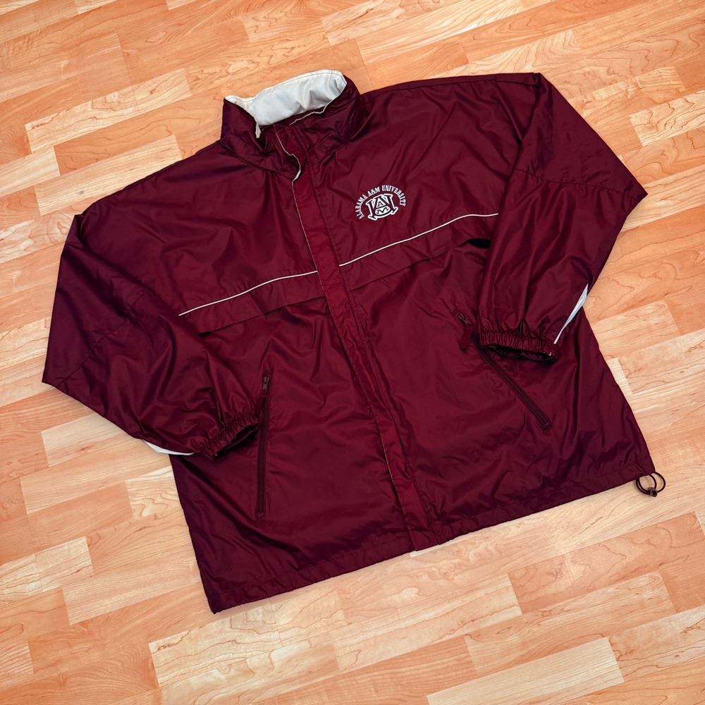 BT Player Alabama A&M University Windbreaker Jacket Maroon Mens XXL